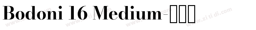 Bodoni 16 Medium字体转换